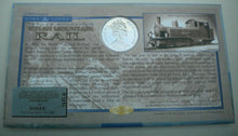 Load image into Gallery viewer, 1998 ISLE OF MAN 1 CROWN COIN WELSH MOUNTAIN RAIL BENHAM SILK COIN COVER / COA
