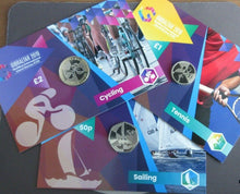 Load image into Gallery viewer, 2019 Gibraltar Island Games BUnc Numbered Coin Packs 50p £1 and £2 Limit 2019
