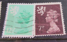 Load image into Gallery viewer, WALES LOW VALUE DEFINITIVE ISSUE STAMPS WITH CLEAR FRONTED STAMP HOLDER
