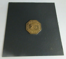 Load image into Gallery viewer, 1975 MALTA COAT OF ARMS FIRST ANNIVERSARY BUNC 25 CENTS COIN WITH INFO CARD
