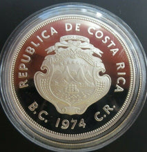 Load image into Gallery viewer, 1974 ROYAL MINT COSTA RICA 100 COLONE SILVER PROOF MANATEE CONSERVATION COIN COA
