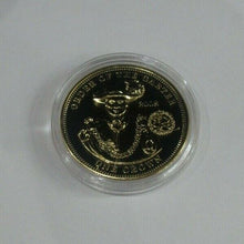 Load image into Gallery viewer, 2010 Order of the Garter 2008 Gold Plated BUnc TDC 1 Crown Coin with COA
