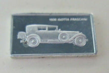 Load image into Gallery viewer, 1930 ISOTTA FRASCHINI 15mm X 10mm 1.60gram SILVER INGOT WITH INFORMATION SLIP
