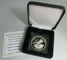 Load image into Gallery viewer, 2008 HISTORY OF THE RAF DAMBUSTERS RAID SILVER PROOF £5 FIVE POUND CROWN BOX COA
