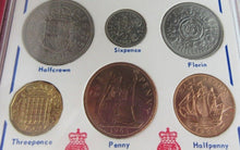 Load image into Gallery viewer, GB THE LAST STERLING COINS £.S.D &amp; THE FIRST DECIMAL ISSUE &amp; ROYAL MINT RED BOOK
