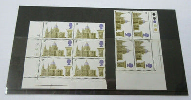 1969 ST PAUL'S CATHEDRAL 9d 10 STAMPS MNH INCLUDES TRAFFIC LIGHTS