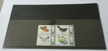 Load image into Gallery viewer, 1966 BIRDS 4d BLOCK OF 4 STAMPS MNH WITH CLEAR FRONTED STAMP HOLDER
