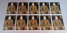 Load image into Gallery viewer, 1968 ELIZABETH I BRITISH PAINTINGS 4d 10 STAMPS MNH &amp; CLEAR FRONT STAMP HOLDER
