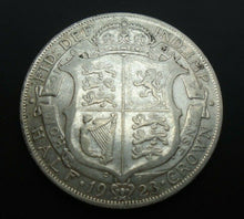 Load image into Gallery viewer, 1923 GEORGE V BARE HEAD COINAGE HALF 1/2 CROWN SPINK 4021A CROWNED SHIELD 2
