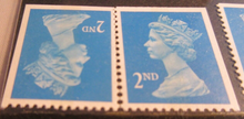 Load image into Gallery viewer, 1989 QUEEN ELIZABETH II SECOND CLASS 4 IMPERF 1 STANDARD MNH IN STAMP HOLDER
