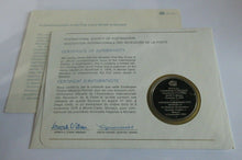 Load image into Gallery viewer, 1976 First Coin Struck in Monaco INT&#39;L Society of Postmasters Silver Proof Medal
