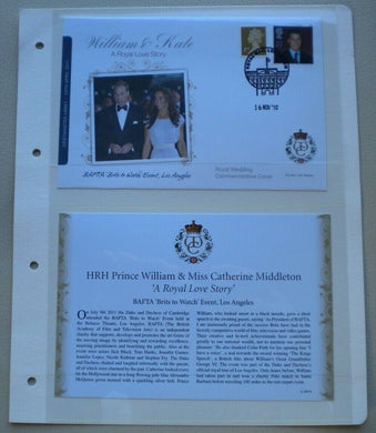 2011 WILLIAM & KATE A ROYAL LOVE STORY BAFTA, BRITS TO WATCH, LOS ANGELES COVER