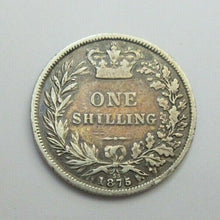 Load image into Gallery viewer, 1875 QUEEN VICTORIA YOUNG HEAD SHILLING DIE NUMBER 33
