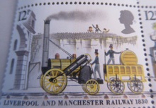 Load image into Gallery viewer, 1980 150TH ANNIV OF LIVERPOOL &amp; MANCHESTER RAILWAY GUTTER PAIRS 20 X STAMPS MNH
