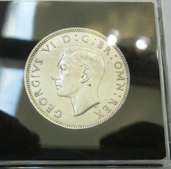 1942 GEORGE VI SILVER FLORIN 2 SHILLINGS SPINK REF 4081 BOXED WITH CERT A4