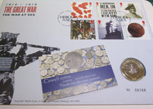 Load image into Gallery viewer, UK 2015 The Great War 1914-1918 Navy Royal Mint BUnc £2 Two Pound Coin Cover PNC
