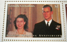 Load image into Gallery viewer, 1947-1997 THE GOLDEN WEDDING ANNIVERSARY QEII PP GRENADA GRENADINES 6 MNH STAMPS
