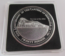 Load image into Gallery viewer, 2014 QEII ROCK OF GIBRALTAR £5 .999 SILVER PROOF GIBRALTAR £5 COIN BOX &amp; COA
