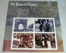 Load image into Gallery viewer, THE ROUTE TO VICTORY THE LIBERATION OF PARIS STAMPS MNH &amp; INFORMATION CARD
