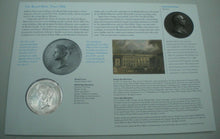 Load image into Gallery viewer, 175th ANNIVERSARY OF THE PENNY BLACK ROYAL MINT MEDAL COVER  ON INFORMATION CARD
