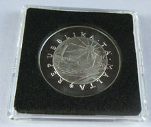 Load image into Gallery viewer, 1975 ALFONSO MARIA GALEA SILVER PROOF MALTA £2 COIN WITH BOX &amp; COA
