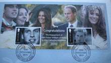 Load image into Gallery viewer, 2010 ROYAL WEDDING WILLIAM &amp; KATE PROOF 1 CROWN 1ST DAY COIN COVER PNC L-EDITION
