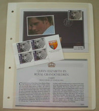 Load image into Gallery viewer, 2009 QE II&#39;S ROYAL GRANDCHILDREN - PRINCE HARRY STAMP COVER/ 4 MNH STAMPS/INFO
