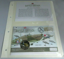 Load image into Gallery viewer, 2010 70TH ANNIVERSARY BATTLE OF BRITAIN COMMEMORATIVE COIN COVER PNC WITH INFO
