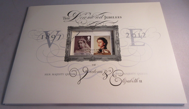 2012 THE DIAMOND JUBILEES OF VICTORIA & ELIZABETH A STUNNING PACK.