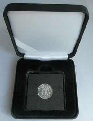 1942 KING GEORGE VI BARE HEAD .500 SILVER aUNC 6d SIXPENCE COIN CAPSULE & BOX