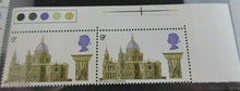 Load image into Gallery viewer, 1969 ST PAUL&#39;S CATHEDRAL 9d 8 STAMPS MNH INCLUDES TRAFFIC LIGHTS
