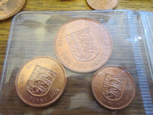 Load image into Gallery viewer, 1971 2012 2p 1p &amp; 1/2p B/UNC COINS MINT ROLLS FROM JERSEY IN PERFECT CONDITION
