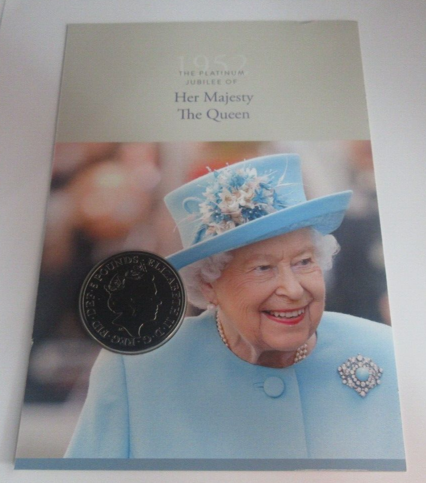 Platinum Jubilee Queen Elizabeth II 2022 BUnc UK £5 Coin Pack