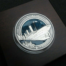 Load image into Gallery viewer, 2021 REMEMBERING RMS TITANIC 35th Anniv 3 Oz Silver Coin 10$ 085 0F 999 COA
