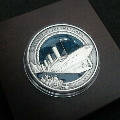 2021 REMEMBERING RMS TITANIC 35th Anniv 3 Oz Silver Coin 10$ 085 0F 999 COA