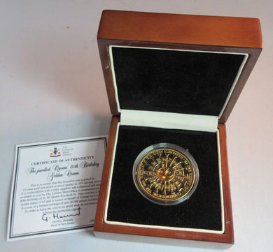 2006 THE JEWELLED QUEENS 80TH BIRTHDAY TDC SILVER £5 CROWN 3 INSET JEWELS BOXCOA