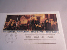 Load image into Gallery viewer, 1976 THE AMERICAN BICENTENNIAL MEDALLIC FIRST DAY COVER WITH PADDED ALBUM
