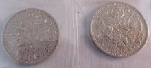 Load image into Gallery viewer, 1953-1967 QUEEN ELIZABETH II SIXPENCE 6d FULL 15 COIN SET IN CLEAR FLIP
