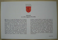 Load image into Gallery viewer, 2008 HISTORY OF THE MONARCHY EDWARD I 1272-1307 COMMEMORATIVE STAMP COVER
