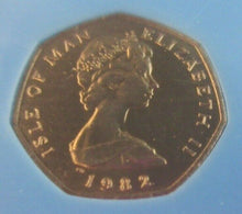 Load image into Gallery viewer, 1982 ISLE OF MAN 20P TWENTY PENCE COIN IN ORIGINAL SEALED PACK - FIRST YEAR

