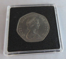 Load image into Gallery viewer, 1969 QEII FIRST YEAR BAILIWICK OF JERSEY FIFTY NEW PENCE COIN &amp; QUADRANT CAPSULE
