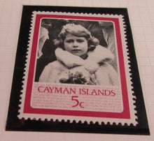 Load image into Gallery viewer, 1986 QUEEN ELIZABETH II 60TH BIRTHDAY CAYMAN ISLANDS STAMPS &amp; ALBUM SHEET
