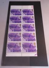 Load image into Gallery viewer, 1975 ANGELS WITH HARP &amp; LUTE 6 1/2P 10 X STAMPS MNH WITH STAMP HOLDER
