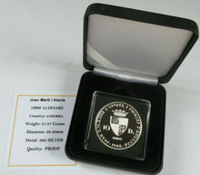 Load image into Gallery viewer, 1996 JOAN MARTI I ALANIS ANDORRA SILVER PROOF 10 DINARS COIN BOX &amp; COA
