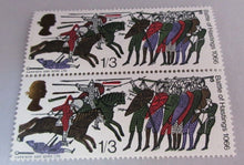 Load image into Gallery viewer, 1966 BATTLE OF HASTINGS 4d, 6d &amp; 1/3 16X STAMPS MNH &amp; CLEAR FRONTED STAMP HOLDER
