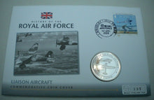 Load image into Gallery viewer, 2008 LIAISON AIRCRAFT - HISTORY OF THE RAF - PROOF 1 CROWN  COIN COVER PNC
