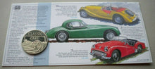 Load image into Gallery viewer, 1996 A CENTURY OF BRITISH MOTORING - CLASSIC CARS MEDAL COVER PNC &amp; INFO CARD
