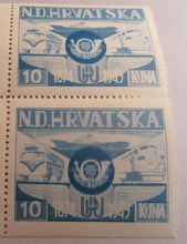 Load image into Gallery viewer, 1949 Independent Croatia Government in Exile 75th Ann.of UPU Mint MNH StampS BL
