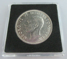 Load image into Gallery viewer, 1940 GEORGE VI BARE HEAD COINAGE HALF 1/2 CROWN aUNC IN QUADRANT CAPSULE
