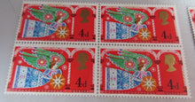 Load image into Gallery viewer, 1969 VARIOUS CHRISTMAS STAMPS X 24 MNH MINT &amp; USED IN CLEAR FRONTED STAMP HOLDER
